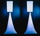 (2) Rockville White 8" PA DJ Speaker Covers+Scrims+Stands 4 Wedding Church Club
