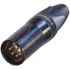 Neutrik NC5MXX-B XLR Connector Straight Plug Number Poles (No): 5 Black 1pc