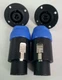 2 PAIR 8 Pole Locking High-Load Speakon Connector Replacement for Neutrik