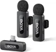 BOYA BY-V20 Wireless Lavalier Mic USB-C 328ft 9H Noise Reduction for iPhone Andr