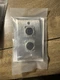 Neutrik 203F Single Gang Wall Plate with Two NC3FD-L-1 3-Pole Female XLR