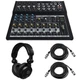 Mackie Mix12FX 12-Channel Compact Mixer with Effects, Bundle with TAPH100 Headph
