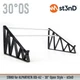 DJ STAND for AlphaTheta XDJ-AZ - 30&deg; - Open Style - 30L360F20R50