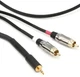 Mogami GOLD 3.5 2 RCA 20 TRS to Dual RCA Accessory Cable - 20 foot