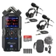 Zoom H4essential Portable Recorder with 2x ZDM-1 Podcast Mic Packs, Accessory Pa