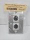 Neutrik Stainless Steel Wall Plate - One XLR Male and One XLR Female Connector