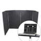 Pro X Black Aluminum Corner Shelves for DJ Facade - Multi-Fit | Set of 2