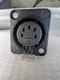 (set of 6)Neutrik NC5FD-L-B-1 5-Pin XLR Female Chassis Connector