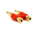 Hosa BNA-260RD Red Pro Banana Plug Stereo Speaker Cable Plug Gold Plated