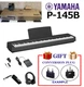 New Yamaha electronicpiano P-145B 88keys With Sustain Pedal Headphone From Japan