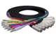 Hosa STX-807F 8-channel XLR Female to 1/4" TRS Male Balanced Snake 23.1 foot