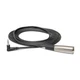 Hosa XVM-110M Camcorder Microphone Cable, Right-angle 3.5 mm TRS to XLR3M, 10 ft