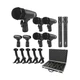 XTUGA New MI7 7-Piece Wired Dynamic Drum Mic Kit Whole Metal- Kick Bass Micro...