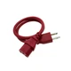 2ft Red Power Cable for BEHRINGER EUROPOWER PMP4000 PMP6000 MIXER