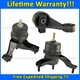 K0405 Motor, Torque Strut&Trans Mount Set 3PCS for Lexus ES300 3.0L 2002-2003