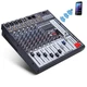 BOYTONE 8 Channel BLUETOOTH Professional Live Studio Audio Mixer USB, 7 BAND EQ 