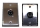 (2) Two Single Wall Plates w/ Single Genuine Neutrik NCJ6FI-S Combo 3-Pin F/1/4"