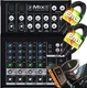 Mackie Mix8 8-channel Compact 6-input Desktop Mixer + 2x XLR Cables + Magnet