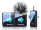 Meneresas 3 in 1 Wireless Lavalier Microphone 328ft Transmission 20h Battery AI