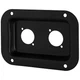 Penn-Elcom D0604K Dish Two Neutrik D Black 3-1/2" x 5-1/8"