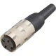Female cable connector DIN 6 pin Amphenol T 3401 001C091/A with screw lock