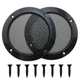 MEETOOT 2pcs Cold Rolled Steel Loudspeaker Net Cover 3" Grill Cover with Moun...