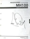 Yamaha MH100 Headphones & Mic Original Service Manual Booklet, from Japan, 1988