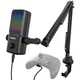 TONOR Gaming Mic Compatible with Xbox, RGB Streaming 16.14x5.67x5.04IN, Black 