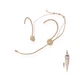 Headset Mic for Sennheiser Earphone with mic EW 100 G4-ME2 Omni-Directional Nude