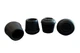 Shepherd Hardware 9126 3/4-Inch Inside Diameter Rubber Leg 3/4-Inch, Black 