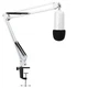 YOUSHARES White Mic Stand with Pop Filter - Foam 