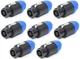 Lot of 8 Original Neutrik NL8FC SpeakON 8 Pole Speaker Cable Connector