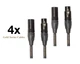 4x Roland RMC-G5 5ft Gold Series Microphone Cables