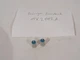 Set Of (2) Blue Teal Knobs For Behringer MX2442A Eurodesk Mixer & Others
