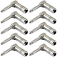 GLS Audio 1/4" Right Angle Plugs TS Mono Heavy Duty Style for Speaker Cables,...