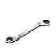 uxcell Reversible Ratcheting Wrench 11/16-inch x 7/8-inch Offset Double Box E...