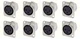 (8 PACK) NEUTRIK NC3FD-L-1 3-PIN XLR Female D Type Panel Mount - Nickel