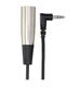 Hosa Right-angle 3.5mm TRS to XLR3M XVM-101M