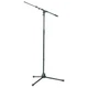 K&M 210/9 Height-Adjustable Tripod Mic Stand with Telescoping Boom - Black