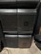 JBL VRX932LAP 4 Powered Line-Array Active Speakers with 2 ProX Cases - Black