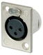 NEUTRIK - Neutrik Panel Socket, 3 Pin