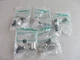 5x Neutrik NC3MRC, 3 Pol Right Angle Male Conn. , Nickel Housing, Silver Conn.