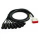 Mogami Gold 8-Channel DB25 to XLRM Multi-Channel Studio Cable Snake - 5'