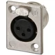 Neutrik NC3FP-1 XLR Panel Mount Female Nickel