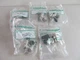5x Neutrik NC3FRC, 3 Pol Right Angle Female Conn. , Nickel Housing, Silver Conn.