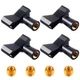 4 Pieces Mic Clips for Stands with 4 Adjustable Adapters Microphone Holder Wi...