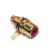 10pc RCA Audio Jack Female Socket Gold plated SCP-607 Insulator Color= Red
