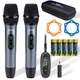 AFUOO Wireless Microphone Set for Singing, Speeches  Events, 2.4GHz Dual-Mic ...