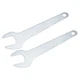 uxcell rotary tool Wrench, 22mm Open Ended Wrench Spanner 2pcs Silver Tone 