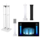 (1) Rockville White Adjustable Totem Speaker Stand For Turbosound Milan M15